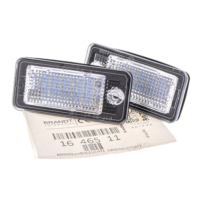 BRANDT AUTOMOTIVE Kennzeichenleuchten LED kompatibel mit Audi RS6 S6 A6 C6 allroad 4FH 06-11 A6 RS6 S6 C6 Avant 4F5 04-11 A6 C6 Limousine 4F2 04-11 A8 S8 D3 02-10 Q7 4L 06-15