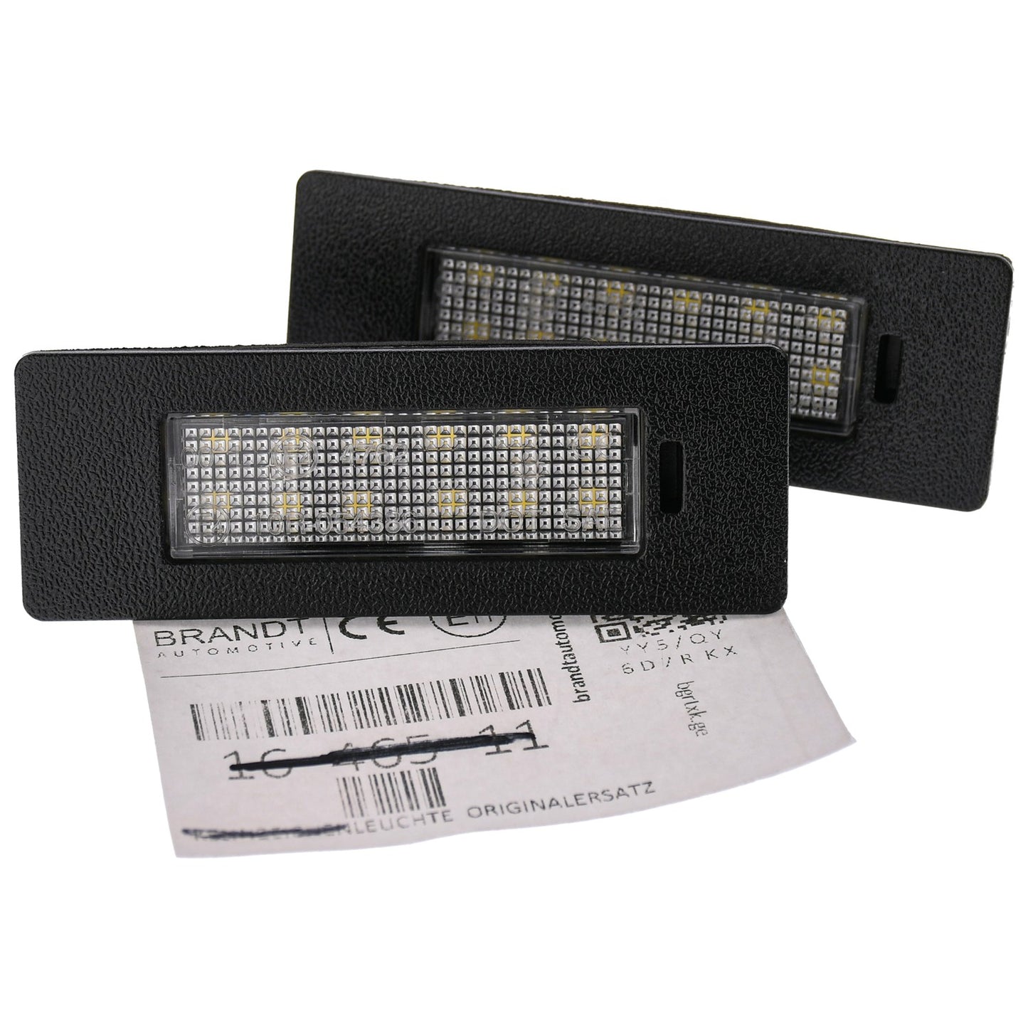BRANDT Kennzeichenleuchten LED kompatibel mit Audi A5 Coupe F5 B9 17-25 A5 Sportback F5 B9 17-25 Q2 GA 17-25 Q3 F3 19-25 Q5 FY 17-25 Q7 4M 16-25 RS Q3 F3 20-25 RS5 F5 B9 18-25 S5 F5 B9 17-25