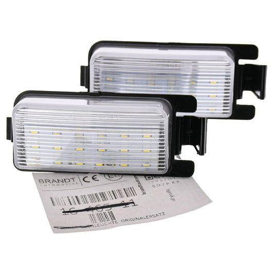 BRANDT Kennzeichenleuchten LED kompatibel mit Nissan 350Z Z33 03-08 370Z Z34 09-20 Cube III Z12 09-14 GT-R I R35 09-19 Leaf I ZE0 11-17 Versa Tiida I C11 07-13 Infiniti G25 V36 G35 V35 G37 Q40 Q60 I
