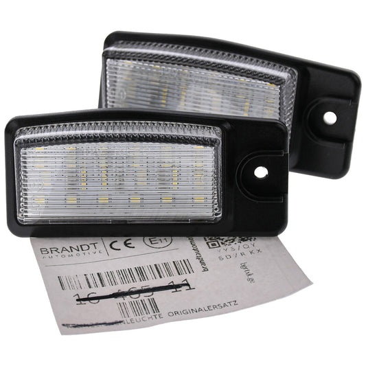 BRANDT Kennzeichenleuchten LED kompatibel mit Nissan Altima III IV L31 L32 02-13 Maxima A35 Murano I II Z50 Z51 NV 1500 2500 3500 F80 Pathfinder III R51 Quest V42 Rogue T32 X-Trail III T32 14-20