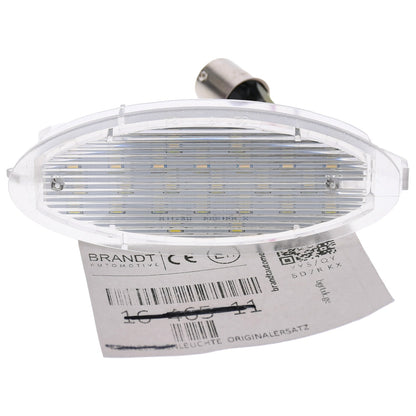 BRANDT AUTOMOTIVE Kennzeichenleuchte LED kompatibel mit Opel Agila A 00-07 Astra F Stufenheck Kombi 91-98 Astra G 98-09 Corsa B 93-00 Tigra A 94-01 Vectra B 95-02 Zafira A 99-05