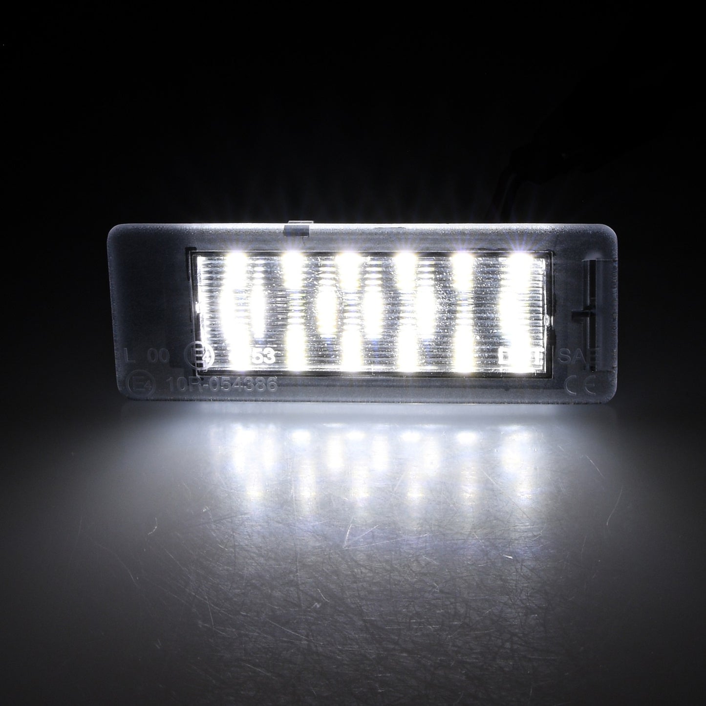 BRANDT Kennzeichenleuchten + Kabel LED kompatibel mit Chevrolet Bolt EV I 17-20 Camaro V 10-13 Corvette VII 14-19 Cruze I Kombi J308 12-16 Equinox II Impala X Sonic I 12-16 SS I Limousine Trax I 13-20