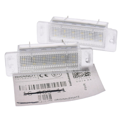 BRANDT AUTOMOTIVE Kennzeichenleuchten LED kompatibel mit Opel Astra F 1992-1998 Calibra A 1989-1997
