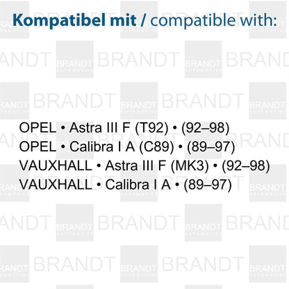 BRANDT AUTOMOTIVE Kennzeichenleuchten LED kompatibel mit Opel Astra F 1992-1998 Calibra A 1989-1997