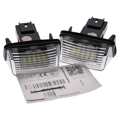 BRANDT AUTOMOTIVE Kennzeichenleuchten LED kompatibel mit Citroen Berlingo I II III 96-25 C3 I II 02-16 C4 I II 04-18 C5 I II 01-17 DS4 I 11-18 Jumpy III 16-25 Xsara Picasso I 99-12