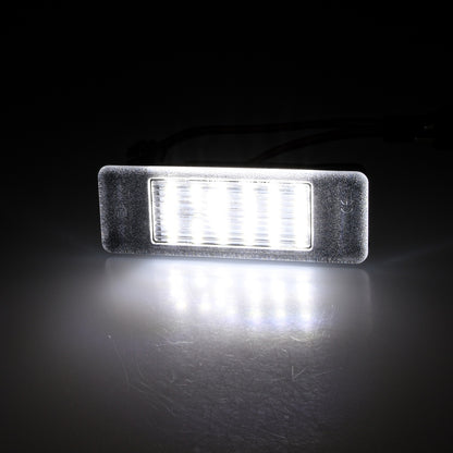 BRANDT Kennzeichenleuchten LED + Widerstand kompatibel mit Peugeot 1007 I 106 II 2008 I 207 CC I 208 I 3008 5008 Van G9 3008 I 301 306 Cabrio 307 CC 307 I 308 I CC 406 Coupe Lim. 407 Coupe 6C Lim. 6D