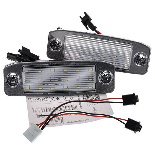 BRANDT AUTOMOTIVE Kennzeichenleuchten + Kabel LED kompatibel mit Hyundai Elantra IV Lim. HD 06-10 Tucson I JM 05-09 Kia Sportage III SL 11-16