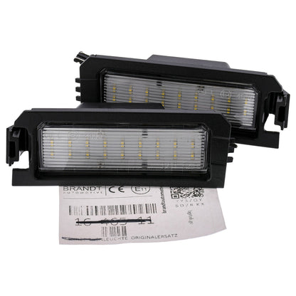 BRANDT Kennzeichenleuchten LED kompatibel mit Hyundai Elantra GT III i30 (Fastback) III Sonata VII VIII LF DN8 Veloster / N II JS 19-22 Kia Cadenza II YG Niro EV I DE Rio IV YB 18-23