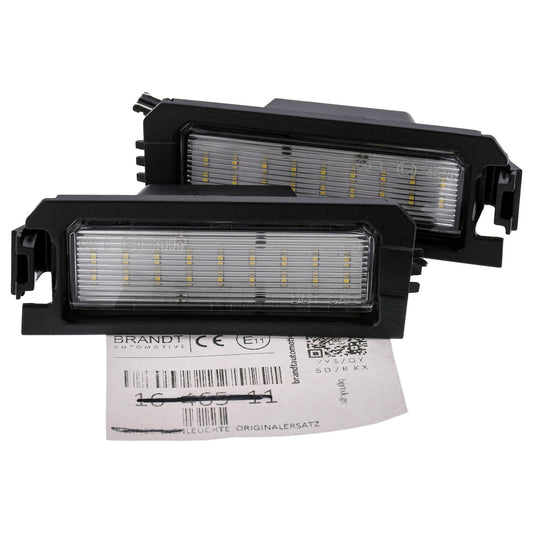 BRANDT Kennzeichenleuchten LED kompatibel mit Hyundai Elantra GT III i30 (Fastback) III Sonata VII VIII LF DN8 Veloster / N II JS 19-22 Kia Cadenza II YG Niro EV I DE Rio IV YB 18-23