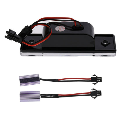 BRANDT AUTOMOTIVE Kennzeichenleuchten + Kabel LED + Widerstand kompatibel mit Chevrolet Cruze I J300 J305 11-16 Spark IV 16-22