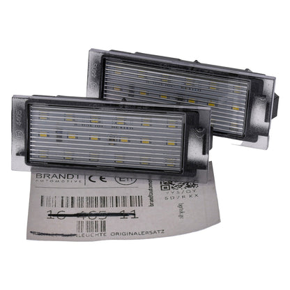 BRANDT AUTOMOTIVE Kennzeichenleuchten LED kompatibel mit Opel Movano A 98-10 Movano B 10-20 Vivaro B 14-19 Smart Forfour II W453 14-23 Fortwo III C453 14-24