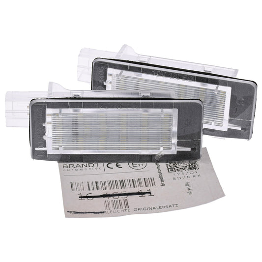 BRANDT Kennzeichenleuchten LED kompatibel mit Renault Captur I Clio III IV +Grandtour Espace IV JK Fluence I Grand Modus I Grand Scenic II III Laguna II III +Grandtour Modus I Scenic II III Zoe I