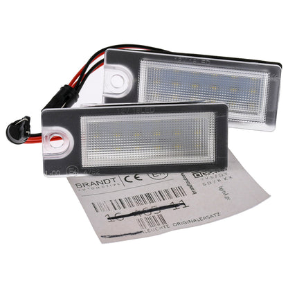 BRANDT AUTOMOTIVE Kennzeichenleuchten LED kompatibel mit Volvo S60 I P2 01-09 S80 I P2 99-06 V70 II P2 00-07 XC70 II P2 01-07 XC90 I P2 03-14