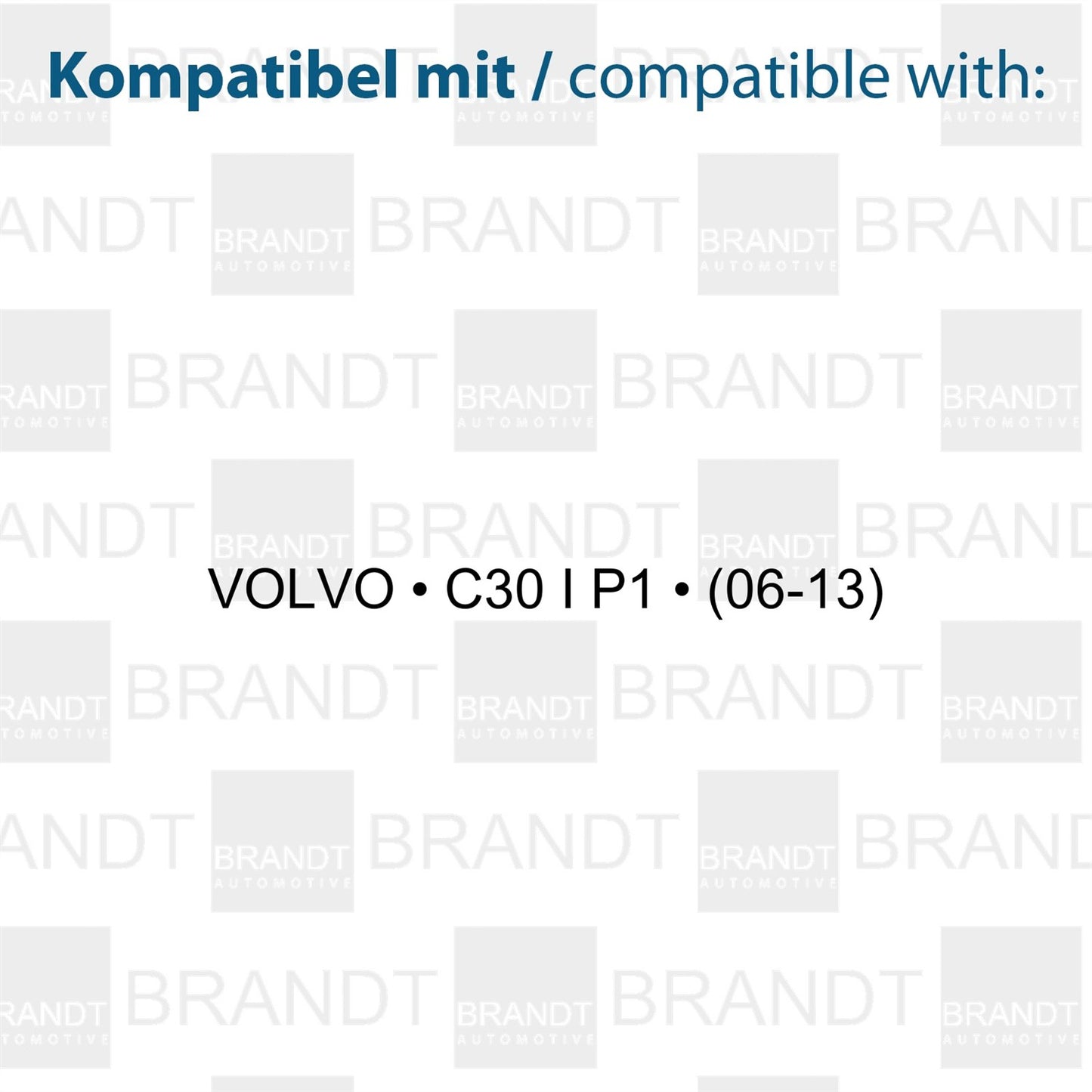 BRANDT AUTOMOTIVE Kennzeichenleuchten LED kompatibel mit Volvo C30 I P1 2006-2013