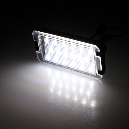 BRANDT Kennzeichenleuchten + Kabel LED kompatibel mit Seat Altea I 5P Arosa I 6H Cordoba I II 6K 6L2 Ibiza II 97-02 Ibiza III 6L1 02-08 Leon I 1M 99-05 Toledo II 1M2 99-04 Toledo III 5P2 04-09