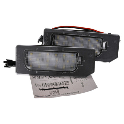 BRANDT AUTOMOTIVE Kennzeichenleuchten + Kabel mit Kabel LED kompatibel mit Citroen C-Crosser I 07-12 C-Zero I 10-20 Peugeot 4007 I 07-12 iOn I 10-20