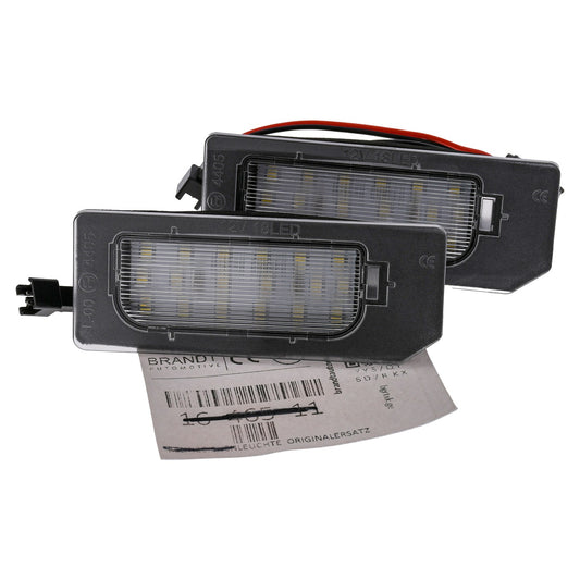 BRANDT AUTOMOTIVE Kennzeichenleuchten + Kabel mit Kabel LED kompatibel mit Mitsubishi ASX I 10-20 i-MiEV I 09-15 Outlander II 06-12 Outlander III PHEV 13-21 Outlander Sport I GA 11-24 RVR III GA 11-20