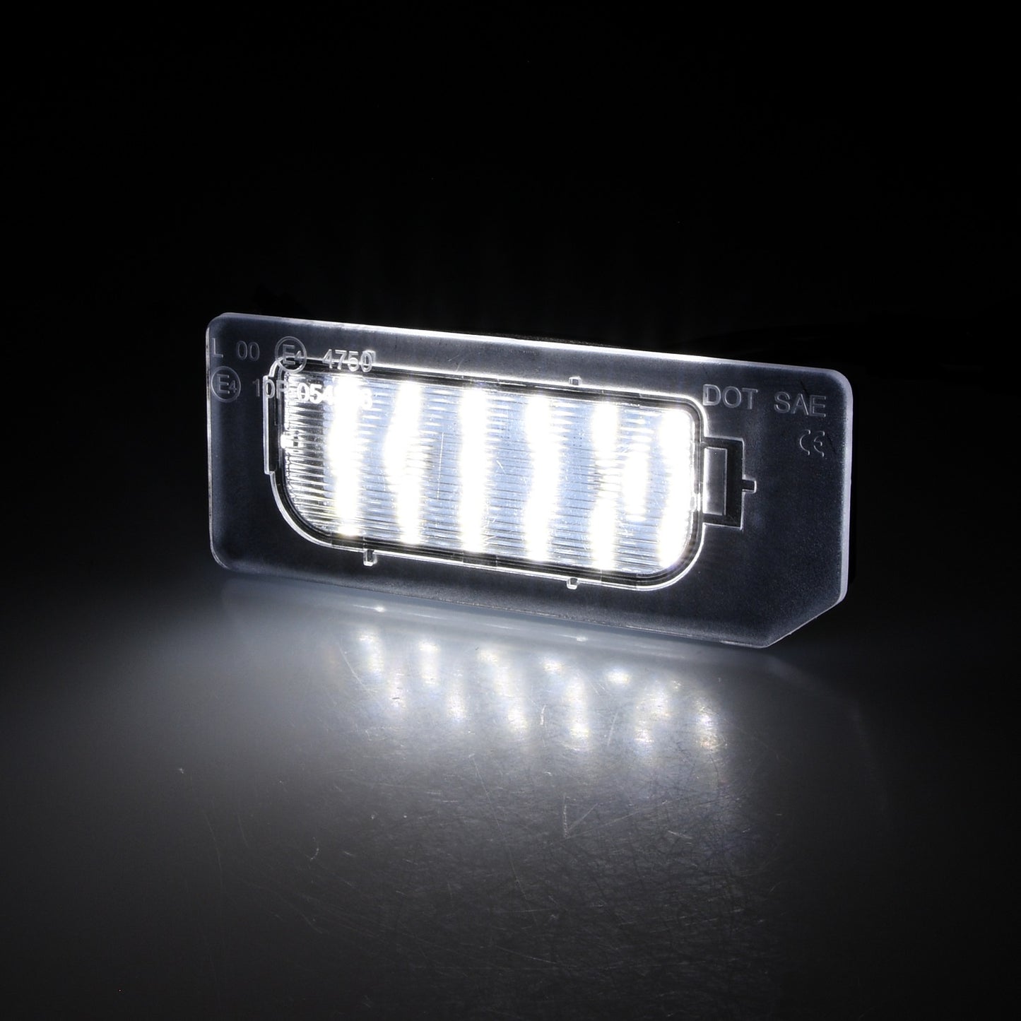 BRANDT AUTOMOTIVE Kennzeichenleuchten + Kabel mit Kabel LED kompatibel mit Citroen C-Crosser I 07-12 C-Zero I 10-20 Peugeot 4007 I 07-12 iOn I 10-20