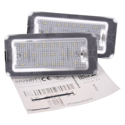 BRANDT AUTOMOTIVE Kennzeichenleuchten LED kompatibel mit Fiat 500 I 312 07-22 500C I 09-22 Linea I 323 07-17 Abarth 500 595 695 I 312 08-23