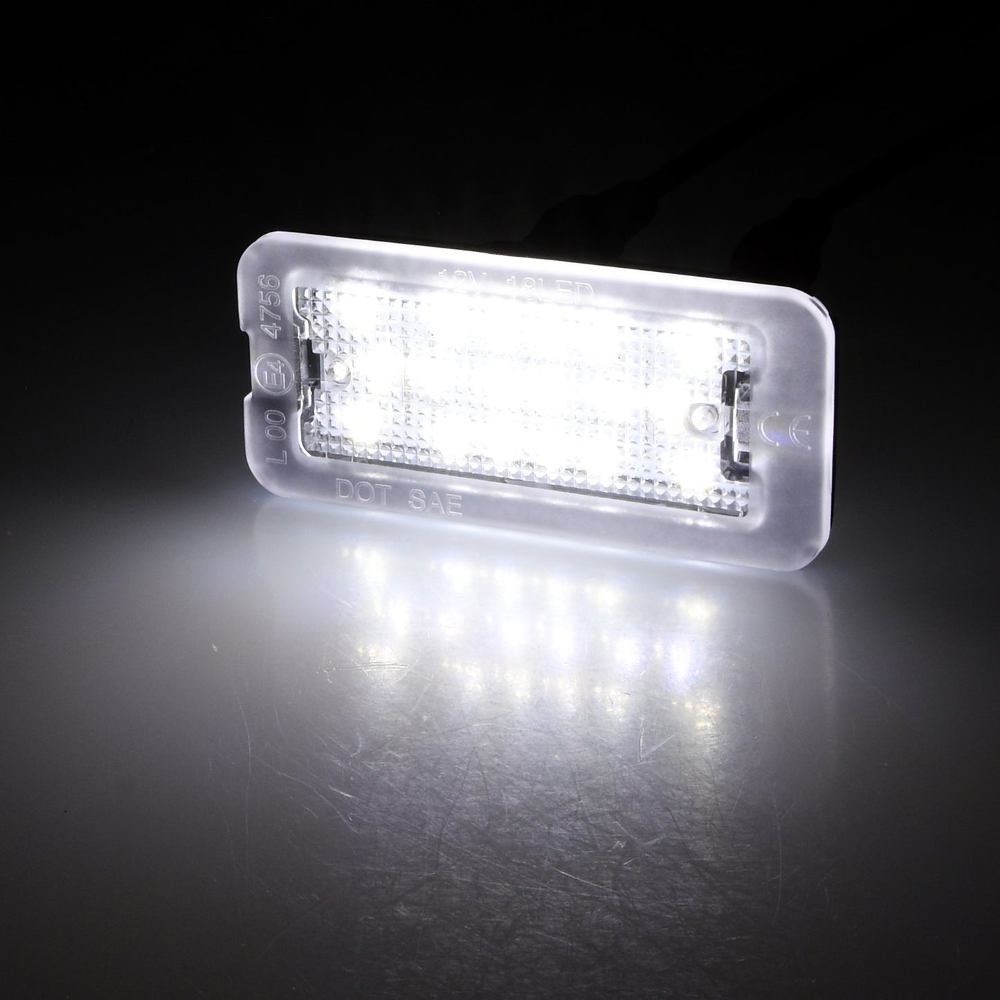 BRANDT AUTOMOTIVE Kennzeichenleuchten LED kompatibel mit Fiat 500 I 312 07-22 500C I 09-22 Linea I 323 07-17 Abarth 500 595 695 I 312 08-23