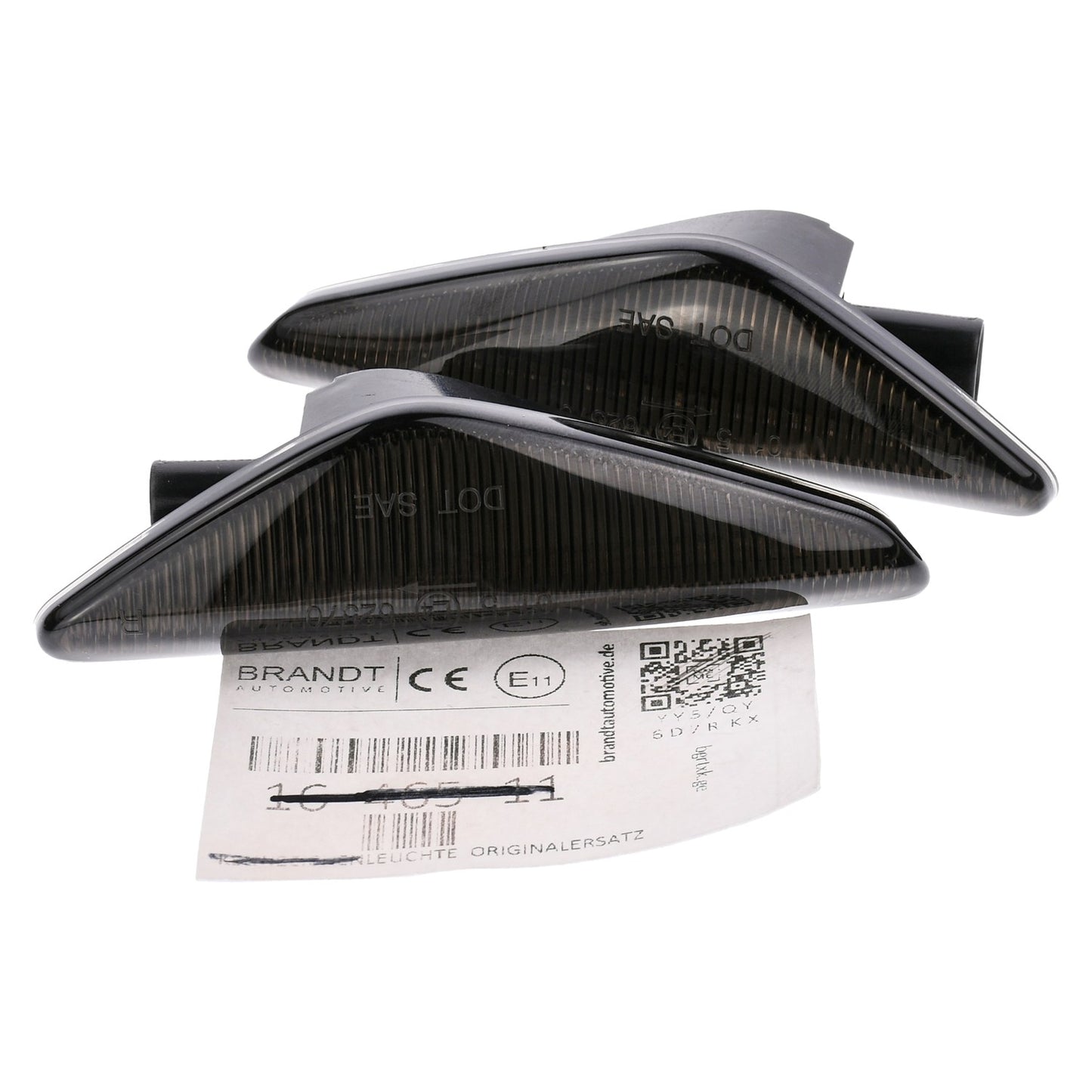BRANDT Seitenblinker Set LED Strip Design Blinker Schwarz passend für Bmw X5 E70 06-14 X3 F25 11-14 X6 E71 08-14 F72 Hybrid 09-12 Blinkleuchten