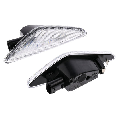 BRANDT Seitenblinker Set LED Oem Style Blinker Weiss passend für Bmw X5 E70 06-14 X3 F25 11-14 X6 E71 08-14 F72 Hybrid 09-12 Blinkleuchten