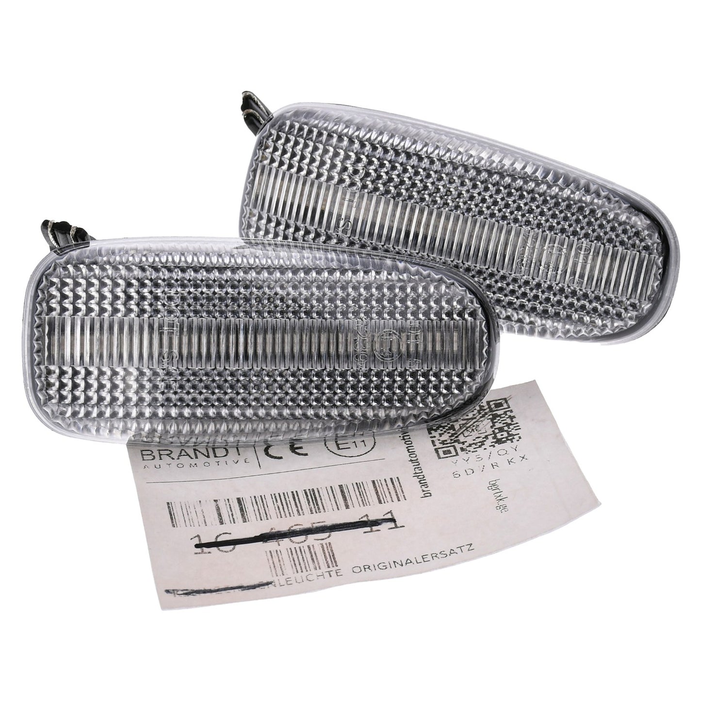 BRANDT Seitenblinker Set LED Blinker + Kabel Weiss passend für Mercedes C-Klasse W202 S202 E-Klasse W124 C124 A124 W210 CLK C208 A208 SLK R170 Viano W639 Vaneo W414 Sprinter W901 Vario W670 VW LT II