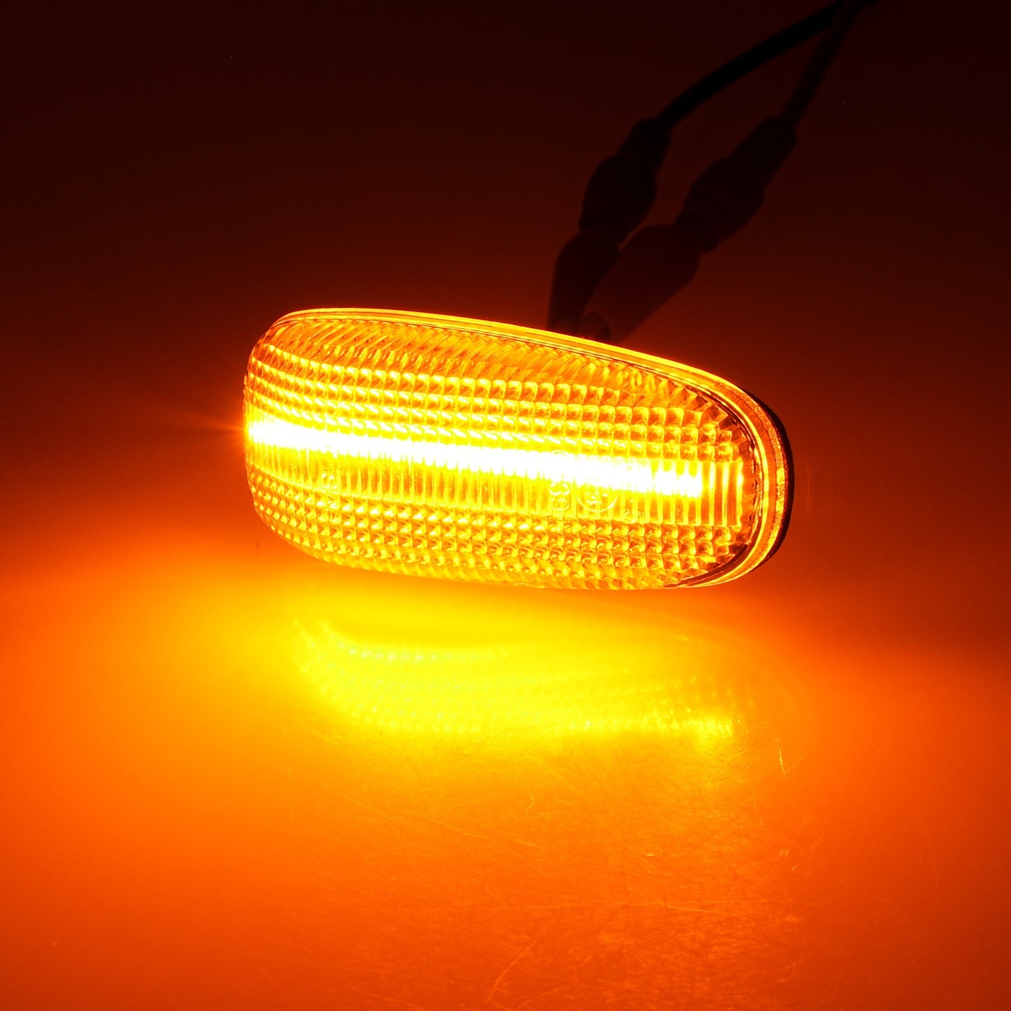 BRANDT Seitenblinker Set LED Blinker + Kabel Weiss passend für Mercedes C-Klasse W202 S202 E-Klasse W124 C124 A124 W210 CLK C208 A208 SLK R170 Viano W639 Vaneo W414 Sprinter W901 Vario W670 VW LT II