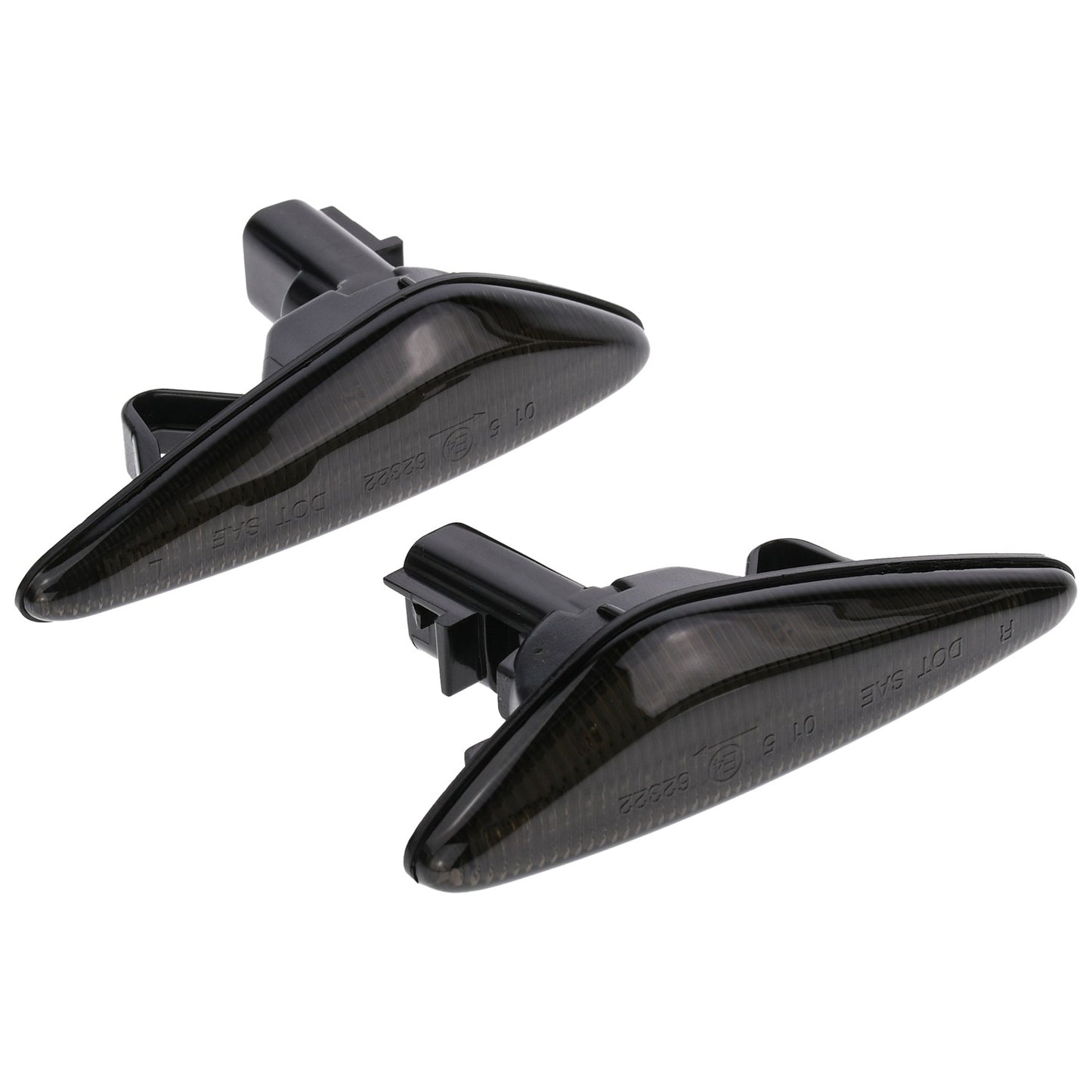 BRANDT Seitenblinker Set LED Blinker Schwarz passend für Mazda 6 II GH 08-12 5 II CW 10-18 MX-5 IV ND 15-25 RX-8 I SE3P Facelift 09-12 Blinkleuchten