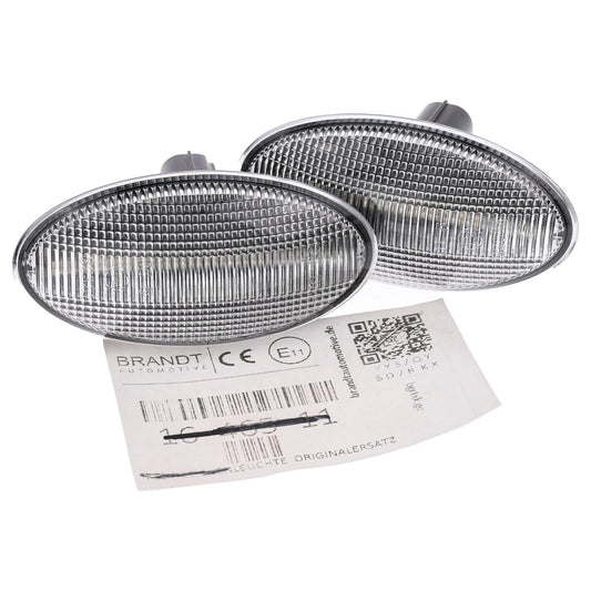 BRANDT Seitenblinker Set LED Blinker Weiss passend für Mazda 2 I II DY DE DH 03-14 3 I II BK BL 03-13 5 I CR 05-10 6 I GG GY 02-07 MPV II LW 02-06 BT-50 UN CD Blinkleuchten