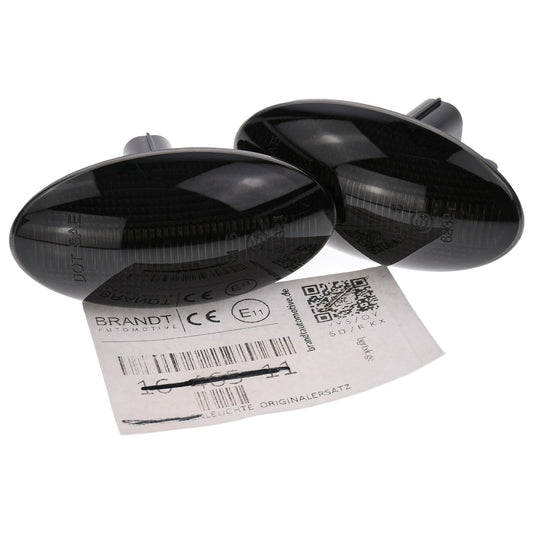 BRANDT Seitenblinker Set LED Blinker Schwarz passend für Mazda 2 I II DY DE DH 03-14 3 I II BK BL 03-13 5 I CR 05-10 6 I GG GY 02-07 MPV II LW 02-06 BT-50 UN CD Blinkleuchten