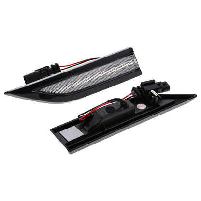 BRANDT Seitenblinker Set LED Kotflügel Blinker + Kabel Weiss passend für VW T6 SG Transporter Multivan Caravelle Multivan 7E 15-19 Blinkleuchten