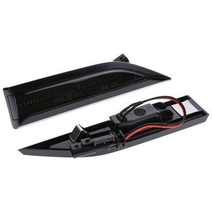 BRANDT Seitenblinker Set LED Kotflügel Blinker + Kabel Schwarz passend für VW T6 SG Transporter Multivan Caravelle Multivan 7E 15-19 Blinkleuchten
