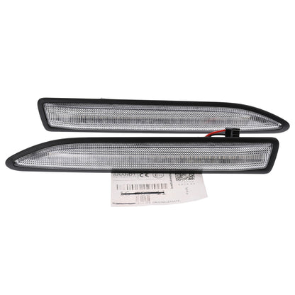 BRANDT Seitenblinker Set LED Kotflügel Blinker + Kabel Weiss passend für Ford Mondeo IV Schrägheck Limousine Turnier BA7 07-15 Blinkleuchten