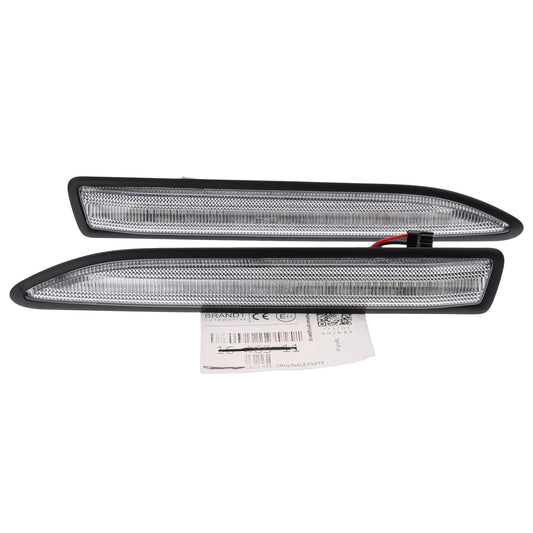 BRANDT Seitenblinker Set LED Kotflügel Blinker + Kabel Weiss passend für Ford Mondeo IV Schrägheck Limousine Turnier BA7 07-15 Blinkleuchten