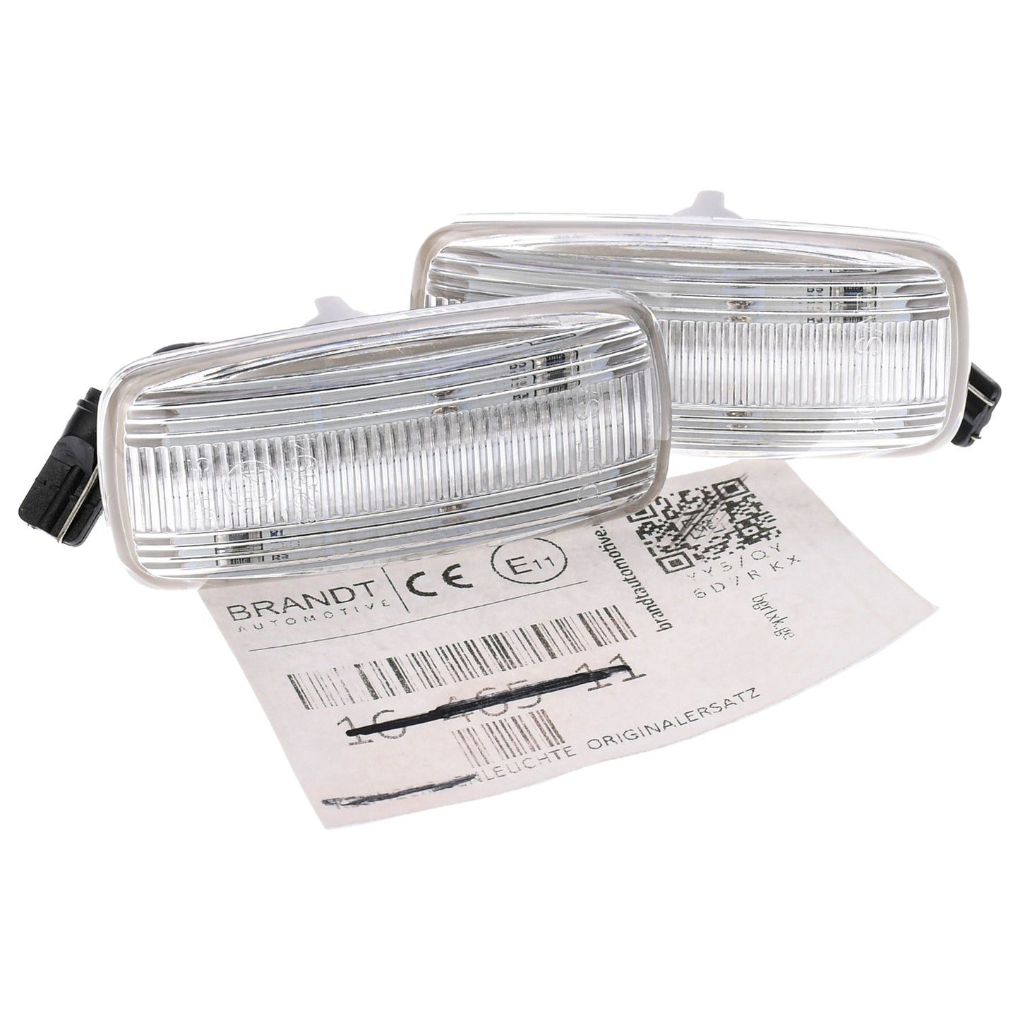 BRANDT Seitenblinker Set LED Kotflügel Blinker + Kabel Weiss passend für Audi A2 Allroad C5 4B A3 S3 8L A4 B5 S4 RS4 8D TT 8N A6 S6 C5 RS6 4B A8 S8 D2 Blinkleuchten