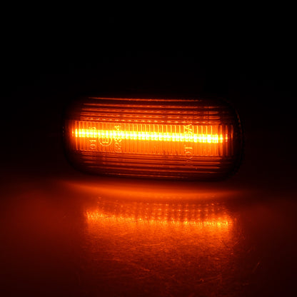 BRANDT Seitenblinker Set LED Kotflügel Blinker + Kabel Schwarz passend für Audi A3 S3 8P 03-13 A4 S4 RS4 B6 B7 8E 8H 01-09 A6 S6 RS6 C6 4F 04-11 Blinkleuchten