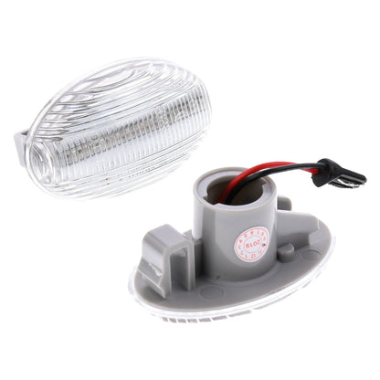 BRANDT Seitenblinker Set LED Kotflügel Blinker + Kabel Weiss passend für Mercedes Benz A-Klasse W168 V168 Citan W415 Vito Viano W639 V639 W447 V447 Smart Fortwo 450 Roadster 452 Blinkleuchten