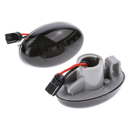 BRANDT Seitenblinker Set LED Kotflügel Blinker + Kabel Schwarz passend für Mercedes Benz A-Klasse W168 V168 Citan W415 Vito Viano W639 V639 W447 V447 Smart Fortwo 450 Roadster 452 Blinkleuchten