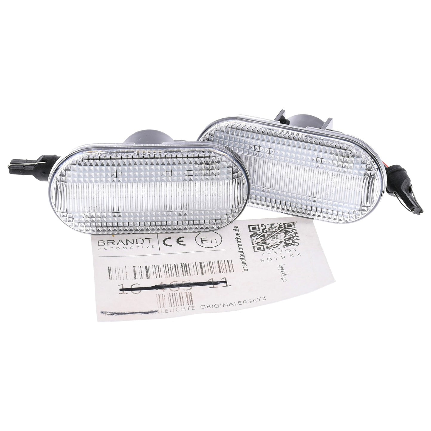 BRANDT Seitenblinker Set LED Kotflügel Blinker + Kabel Weiss passend für Smart Fortwo 453 Nissan Interstar X70 Kubistar X76 Primastar X83 Opel Vivaro A Movano A Blinkleuchten