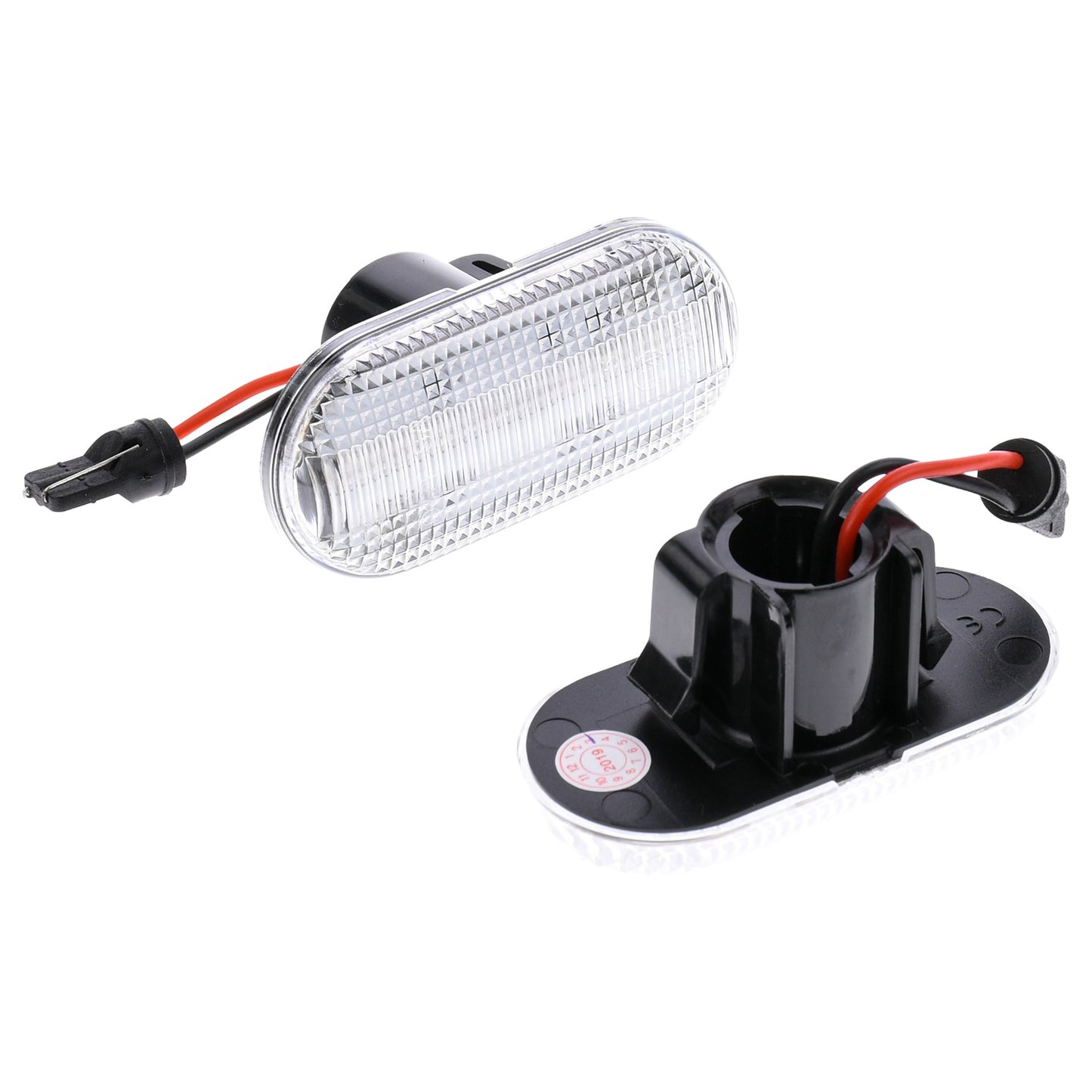 BRANDT Seitenblinker Set LED Kotflügel Blinker + Kabel Weiss passend für Smart Fortwo 453 Nissan Interstar X70 Kubistar X76 Primastar X83 Opel Vivaro A Movano A Blinkleuchten