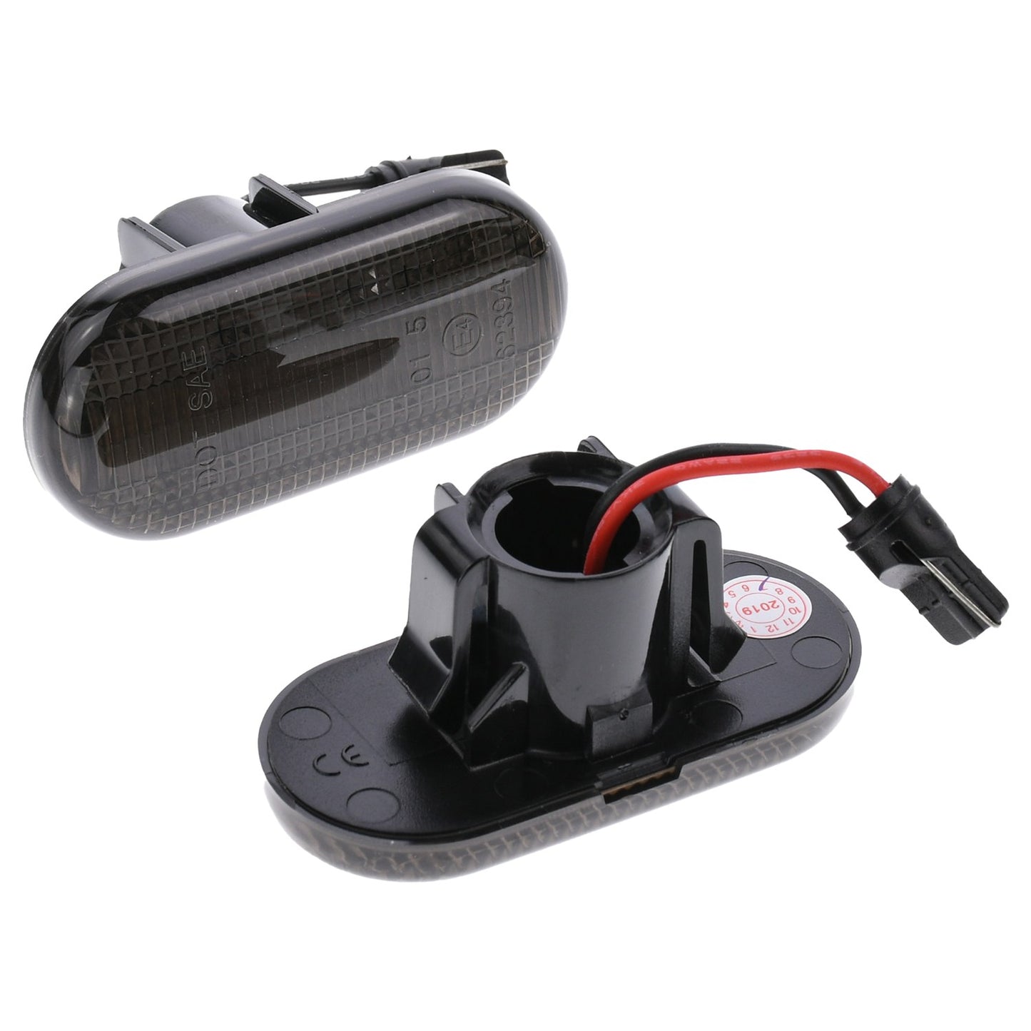 BRANDT Seitenblinker Set LED Kotflügel Blinker + Kabel Schwarz passend für Smart Fortwo 453 Nissan Interstar X70 Kubistar X76 Primastar X83 Opel Vivaro A Movano A Blinkleuchten