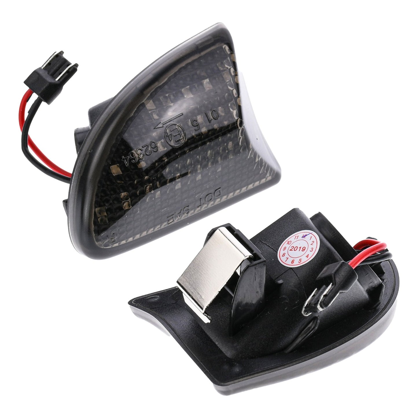 BRANDT Seitenblinker Set LED Kotflügel Blinker + Kabel Schwarz passend für Smart Fortwo II 451 Coupe Cabrio 07-14 Blinkleuchten