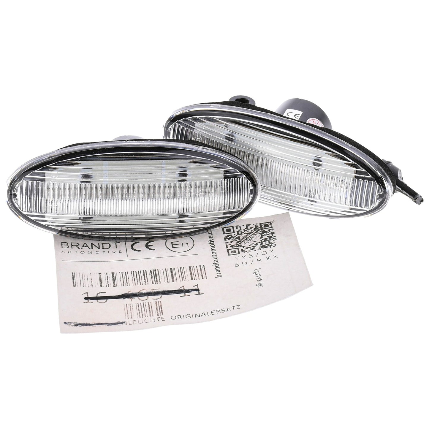 BRANDT Seitenblinker Set LED Kotflügel Blinker + Kabel Weiss passend für Nissan Cube III Z12 Juke I F15 Leaf I ZE0 Micra IV K13 Note I E11 Qashqai I J10 X-Trail II T31 NV200 Evalia M20 Blinkleuchten