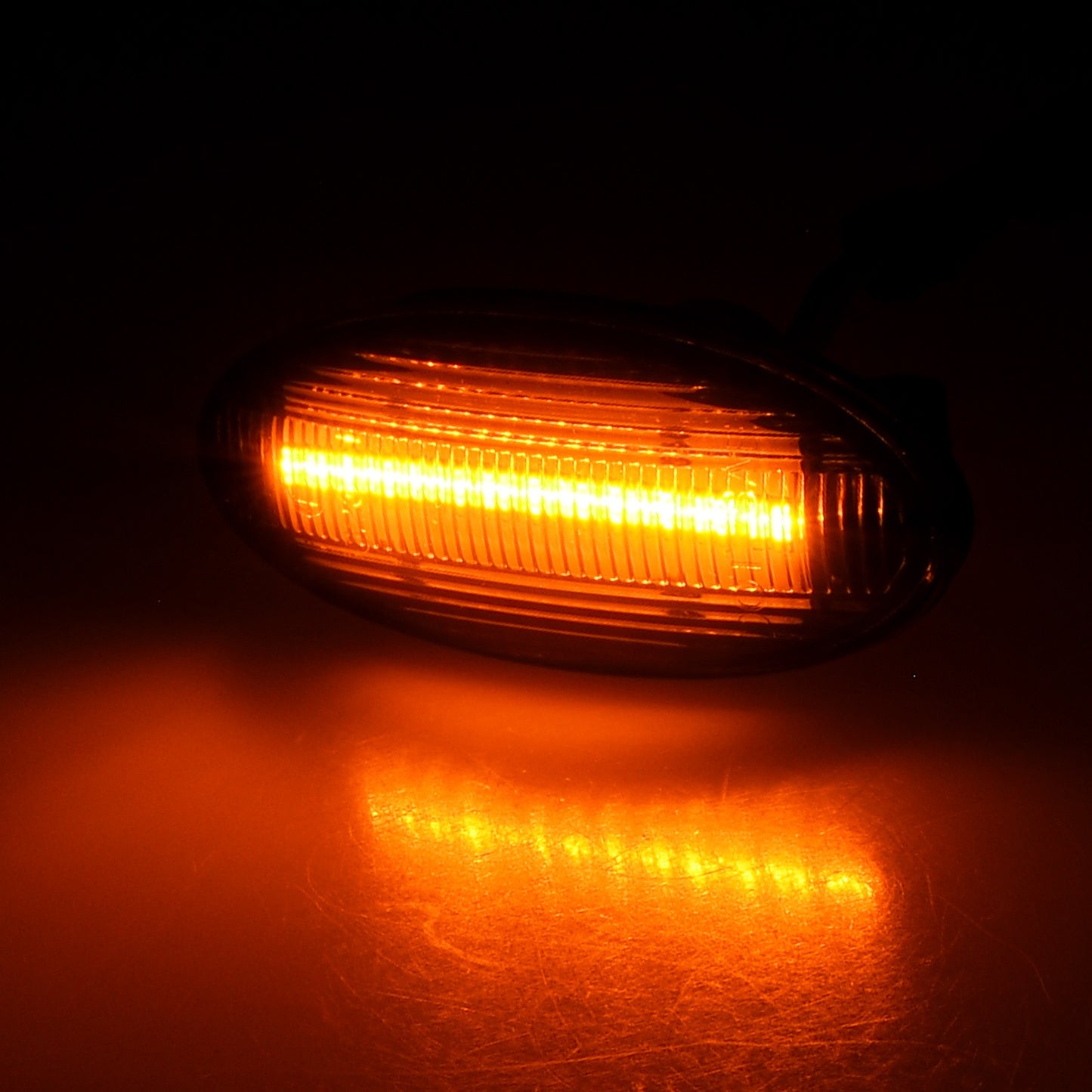 BRANDT Seitenblinker Set LED Kotflügel Blinker + Kabel Schwarz passend für Renault Koleos I Pre-LCI 08-11 Smart Forfour II W453 14-18 Blinkleuchten