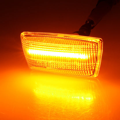 BRANDT Seitenblinker Set LED Kotflügel Blinker + Kabel Weiss passend für Opel Adam Astra H J Sports Tourer Corsa D E Insignia A Meriva B Zafira B Chevrolet Aveo II T300 Cruze I J300 Blinkleuchten