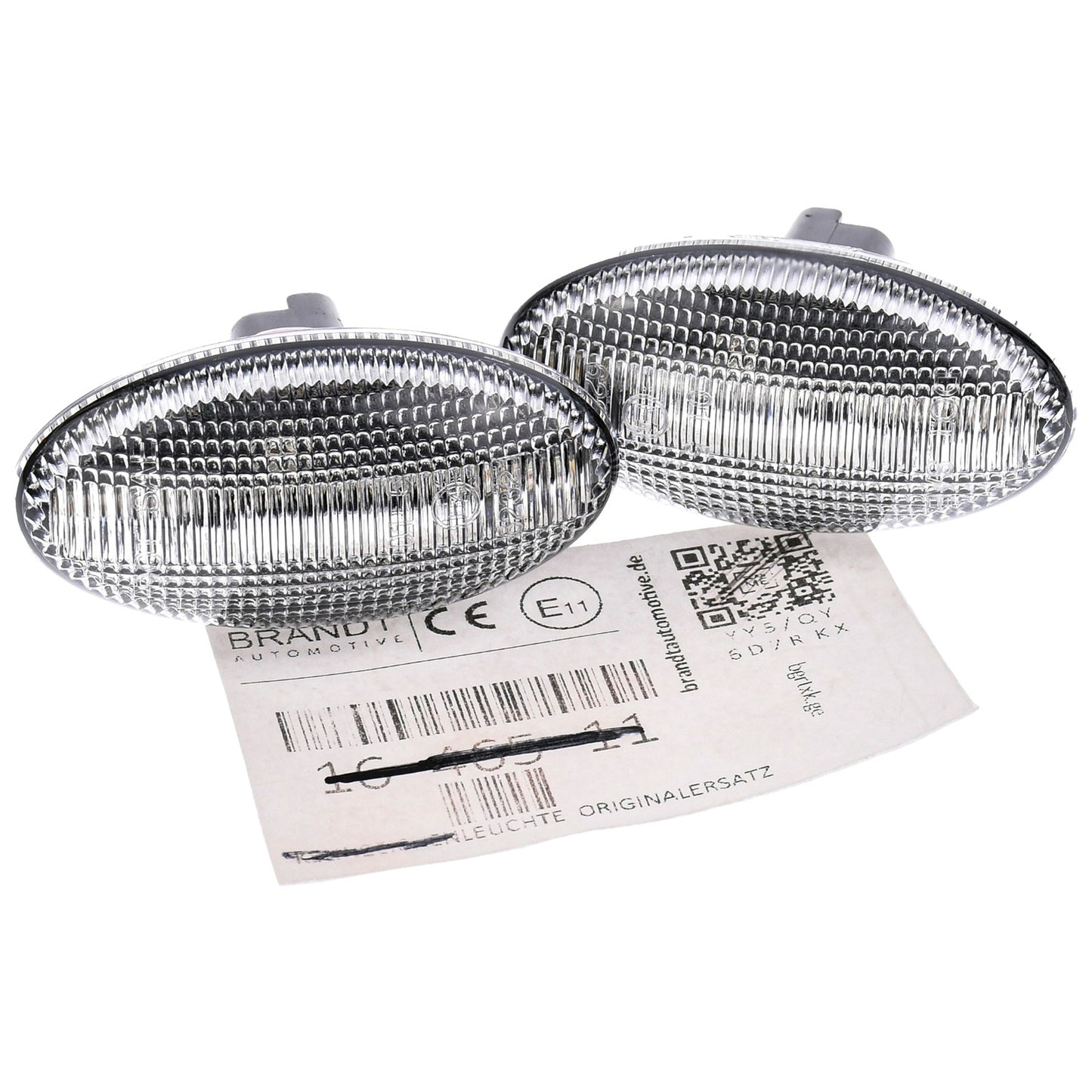 BRANDT Seitenblinker Set LED Kotflügel Blinker + Kabel Weiss passend für Citroen C1 I C2 I JM C3 I FC C5 I DC DE XSARA I II N1 Toyota Aygo I II AB10 AB40 Blinkleuchten