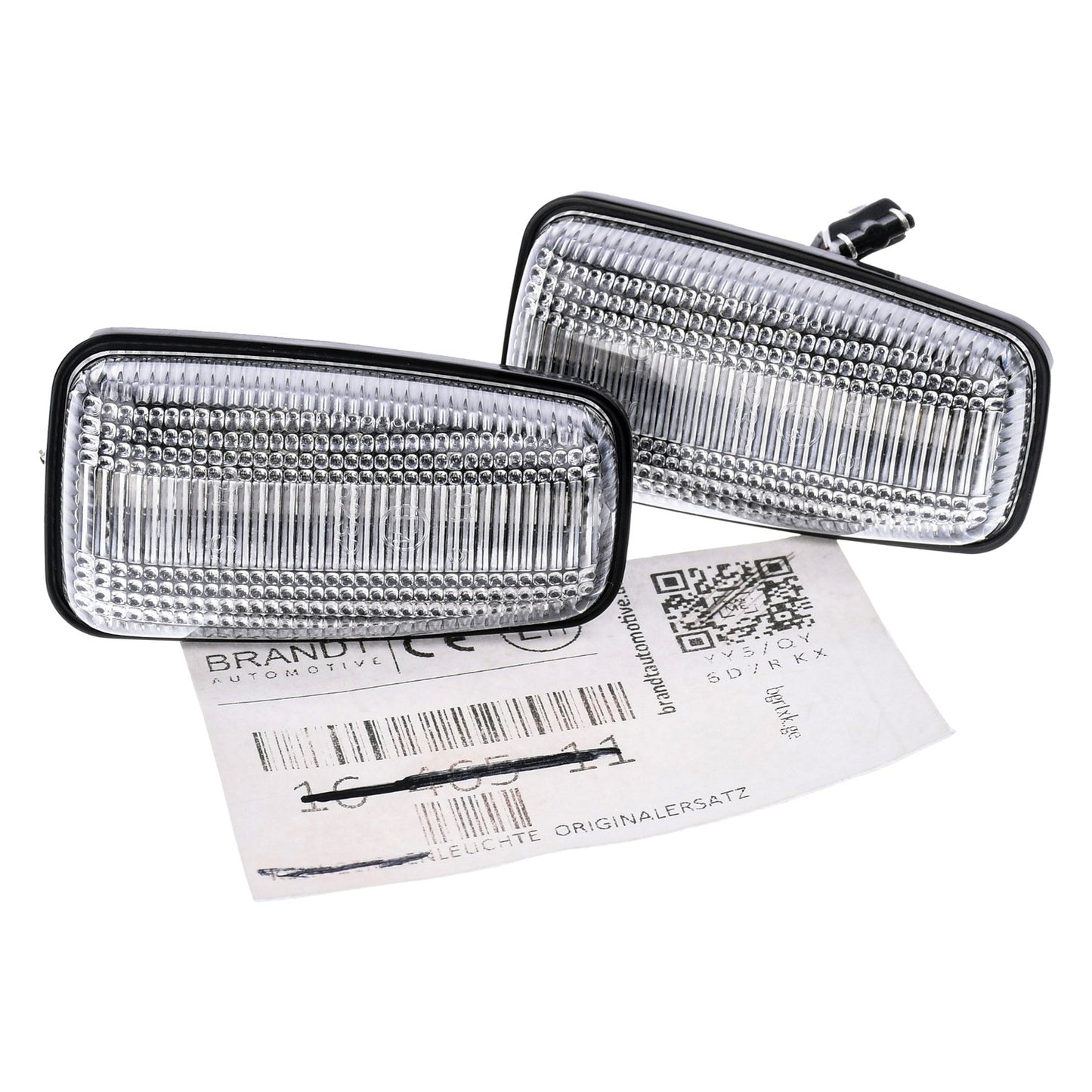 BRANDT Seitenblinker Set LED Kotflügel Blinker + Kabel Weiss passend für Citroen Saxo I ZX I Xsara I II Jumpy I Xantia I II Berlingo I Evasion I Synergie Lancia Zeta Blinkleuchten