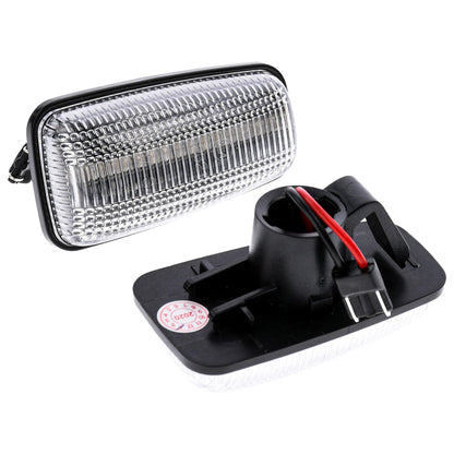 BRANDT Seitenblinker Set LED Kotflügel Blinker + Kabel Weiss passend für Citroen Saxo I ZX I Xsara I II Jumpy I Xantia I II Berlingo I Evasion I Synergie Lancia Zeta Blinkleuchten