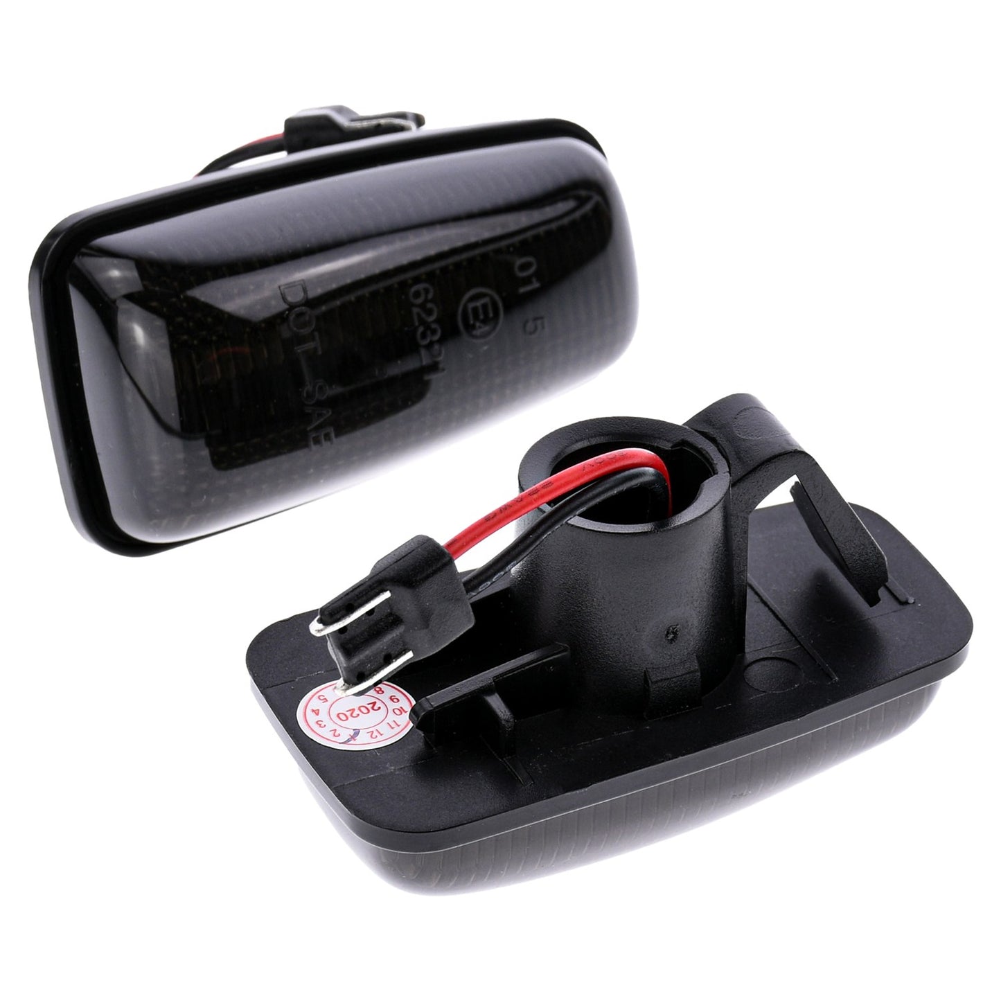 BRANDT Seitenblinker Set LED Kotflügel Blinker + Kabel Schwarz passend für Citroen Saxo I ZX I Xsara I II Jumpy I Xantia I II Berlingo I Evasion I Synergie Lancia Zeta Blinkleuchten